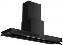 Silverline 3129.2.733.17 Cappa Cucina Aspirante a Parete 120x35 cm Nero  Inside 3