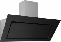 Silverline 3265 B.9 Cappa Cucina 90 Aspirante a Parete Vetro Inox Nero