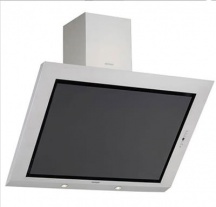 Silverline 3330.9 Cappa Cucina 90 Aspirante a Parete Vetro Nero Acciaio Inox