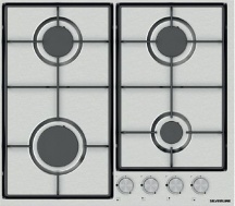 Silverline AS5238 Piano Cottura 4 Fuochi a Gas Incasso 60 cm Inox