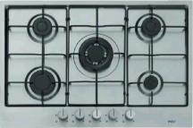 Silverline AS5241 Piano Cottura 5 Fuochi a Gas Incasso 75 cm Inox