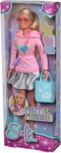 Simba 105733479 Steffi Love Pastel Fashion Outfit Alla Moda Cellulare Shopper Occhiali 3+