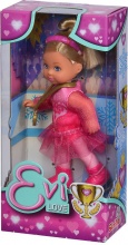 Simba 105733645 Evi Love Ice Skating Bambola da Pattinatrice su Ghiaccio Costume Rosa 3+