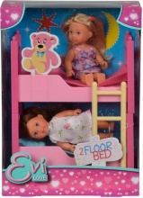 Simba 105733847 Evi Love 2 Floor Bed Bambole Evi con Letto a Castello 3+ Anni