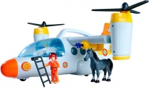 Simba 109252615038 Sam Il Pompiere Aereo Rescue Peluche 3+ Anni