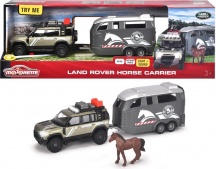 Simba 213776000 Majorette Grand Series Land Rover + rimorchio per cavalli Veicolo 3+