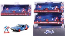Simba 253223024 Jada Marvel Captain America 1971 Plymouth Gtx in Scala 1:32 8+ Anni