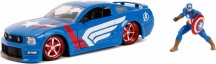 Simba 253225007 Jada Marvel Captain America 2006 Ford Mustang Gt con Figure 1:24 8+