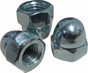 Ambrovit 15870 Dadi esagonali Ciechi in Acciaio zincato 5 mm UNI 5721 Cf da 100 Pz