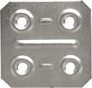 Sipa 57 Piastrina di Giunzione piatta 4 fori zincato 40x40 mm Cf da 200 Pz