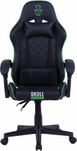 Skull Factory SF ACC0112 Sedia Gaming Seduta Imbottita Braccioli NeroVerde SF-ACC0112-E