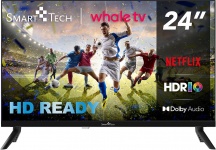 Smart Tech 24HH01V Smart TV 24 Pollici HD Ready LED Whale OS Nero