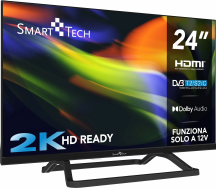 Smart Tech 24HN01V3CA TV LED 24 Pollici HD Ready DVB-T2S2 Frameless Nero