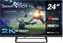 Smart Tech 24HW01V Smart TV 24" HD Ready Display LED Web OS Base Centrale Nero