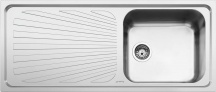 Smeg SGE116.1S Lavello Cucina 1 Vasca Incasso Gocc. Sx 116 cm Acciaio Spazzolato