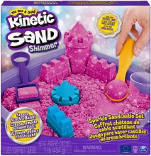 Spin Master 6063520 Sabbia Creativa Kinetic Sand Castello Shimmer Rosa