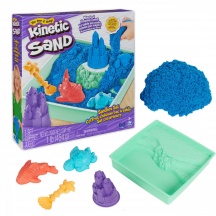 Spin Master 6067800 Kinetic Sand: Sabbia Cinetica con Vaschetta Creativo Assortito 3+