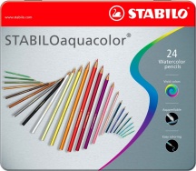 Stabilo 1624-5 Confezione 24 Stabilo Aquacolor Scat Met