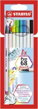 Stabilo 56808-21 Astuccio 8 Colori Assortiti Pen 68 Brush