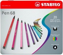 Stabilo 6820-6 Confezione 20 Stabilo Pen 68 Colori assortiti