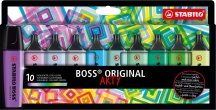Stabilo 7010-2-20 Boss Original Evidenziatore 10 Pz Punta Smussata Multicolore
