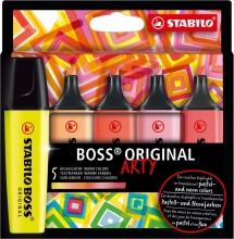 Stabilo 705-02-1-20 Boss Original Evidenziatore 5 Pz Punta Smussata Multicolore