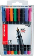 Stabilo 8428 OHPen universal permanent 8 Pack marcatore permanente