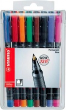Stabilo 8438 OHPen universal permanent 8 Pack marcatore permanente