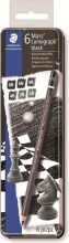 Staedtler 100B G6 Confezione 6 Matita Tipo Carboncino 2B-4B