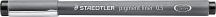 Staedtler 308 05-9 Pigment liner 308 Penna tecnica Nero 10 pezzi