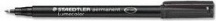 Staedtler 317-9 Marcatore permanente Nero Tipo di punta 10 pezzi