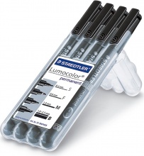 Staedtler 31-9WP4GS Marcatore Pennarelli fineliner Lumocolor permanent.