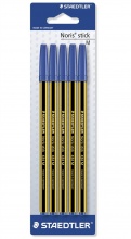 Staedtler 34109 Penna a Sfera Inchiostro Blu Blister 5 Pezzi