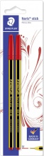 Staedtler 434-02BK2I Blister Con 2 Penne a Sfera Noris Rosso