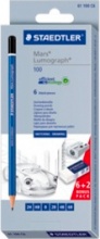Staedtler 61 100 C6 Mars Lumograph 1 Multi 6 pezzi