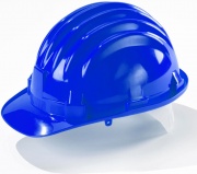 Stamplast 12.01.220.02I Elmetto Protezione Omologato Ce En397 Blu Pezzi 6