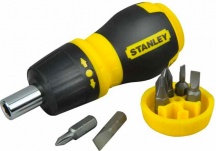 Stanley 0-66-358 Giravite a Cricchetto Nano con Portainserti e 6 Inserti