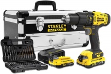Stanley SFMCD711D2F Trapano a Percussione a Batteria 18 Volt Accessori e Borsa