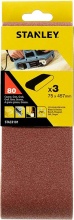 Stanley STA33101-XJ Nastro Abrasivo Per Levigatrici a Nastro mm 75x457 gr 80