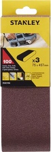 Stanley STA33106-XJ Nastro Abrasivo Per Levigatrici a Nastro mm 75x457 Gr.100