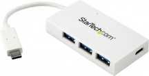 StarTech HB30C3A1CFBW Hub USB 3.0 4 Porte Cablato Velocit� 5000 Mbits Bianco