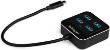StarTech HB31C4AB Hub USB 3.0 4 Porte Plug & Play Velocit� 10000 Mbits Nero