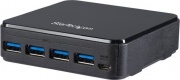 StarTech HBS304A24A Hub USB 3.0 4 Porte Hot-Plug Velocit� 480 Mbits Nero