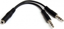 StarTech MUYHSFMM Splitter Cuffie a 4 pin da 3.5 mm a Femmina Maschio