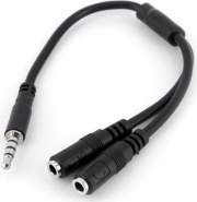 StarTech MUYHSMFF Cavo Sdoppiatore auricolare Jack 3,5mm Maschio a 2 Femmine