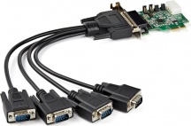 StarTech PEX4S953LP Scheda Adattatore Seriale Pci Express Rs232 a 4 Porte
