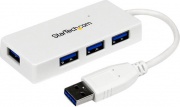 StarTech ST4300MINU3W Hub mini USB 3.0 Portatile SuperSpeed a 4 porte USB 3.0