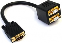 StarTech VGASPL1VV Cavo Sdoppiatore VGA a 2 uscite VGA Maschio Femmina 30 cm
