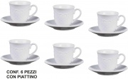 Star AR66070 Tazzine Caffe confezione 6 pezzi con Piattino