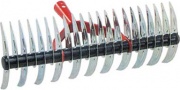 Stars 876a922 Rastrello Aeratore Doppio Acciaio Denti 1121 cm 36 O.mm 26